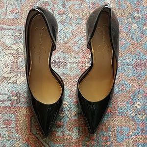 Jessica Simpson patent leather pumps